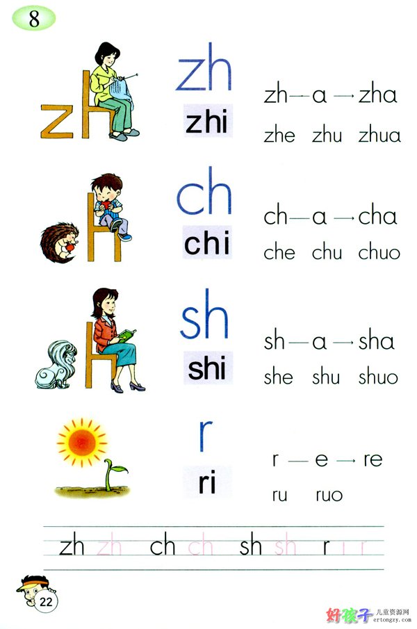 幼儿学拼音字母