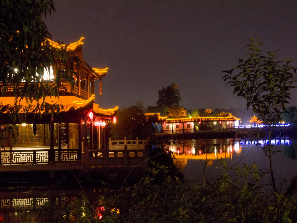 常熟尚湖之灯会夜景