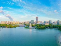 盛泽潜龙渠公园全景