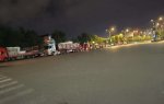 强武路与目澜路岔路口叉车野蛮装卸货制造拥堵还要打人