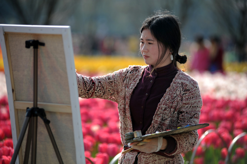 画家风采组照4幅