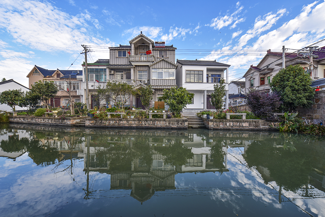 江村七都开弦弓村的景色