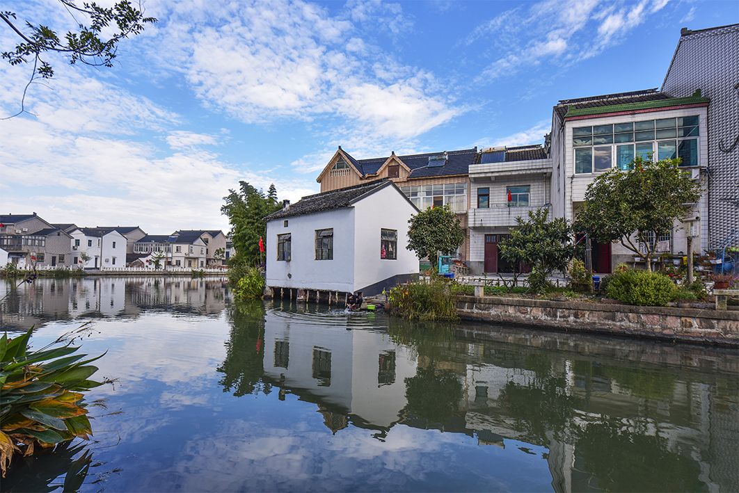 江村七都开弦弓村的景色