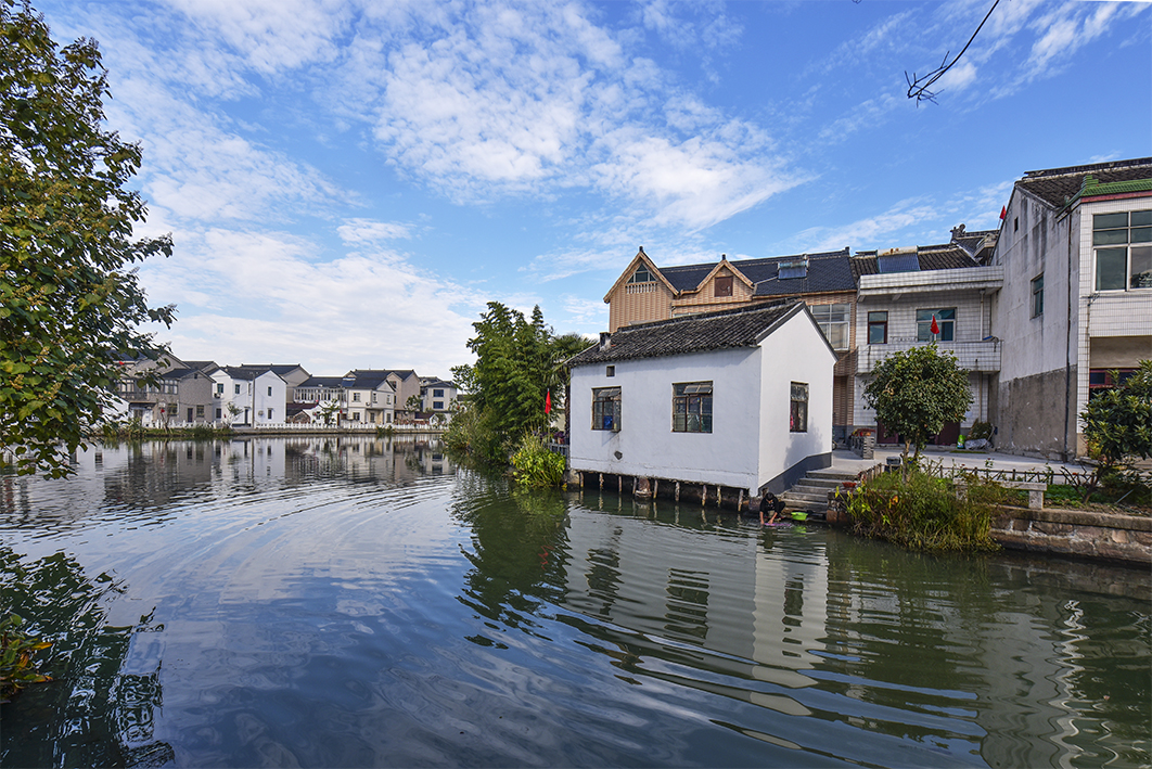 江村七都开弦弓村的景色