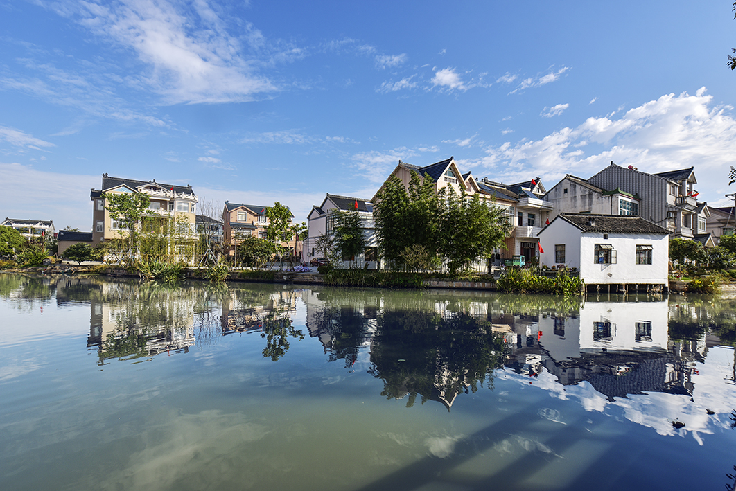 江村七都开弦弓村的景色