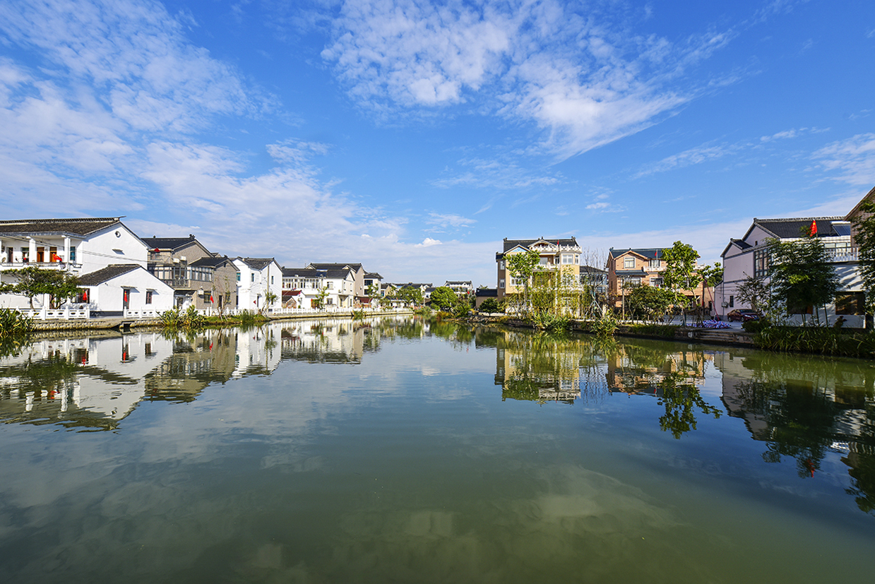 江村七都开弦弓村的景色