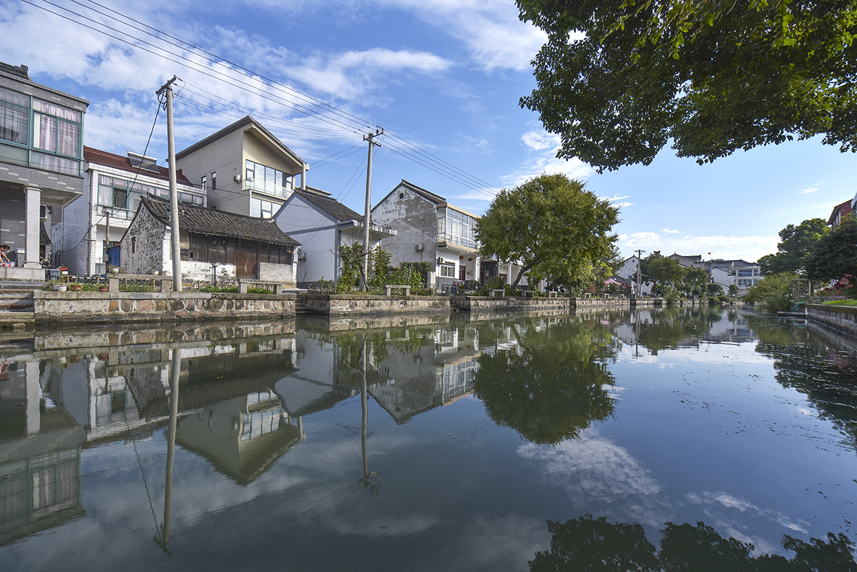 江村七都开弦弓村的景色