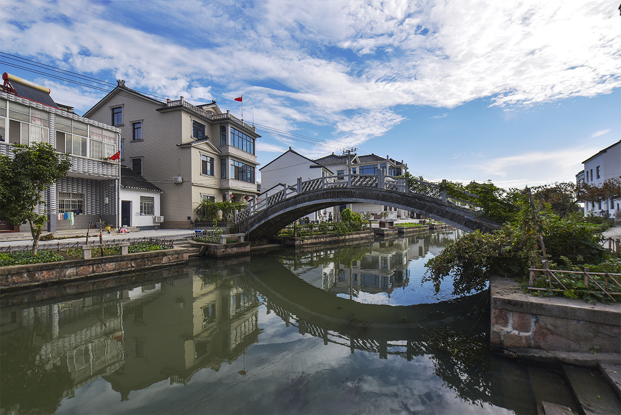 江村七都开弦弓村的景色