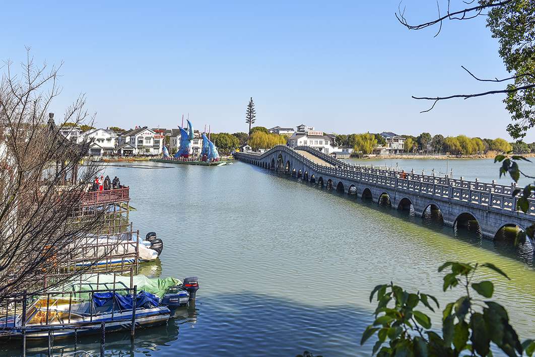 古镇周庄南湖景色