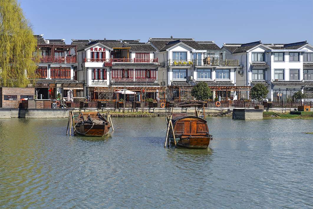 古镇周庄南湖景色