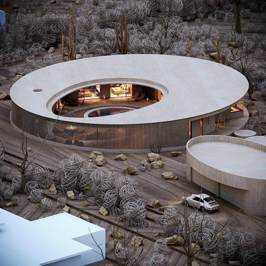 圆形别墅,别有洞天