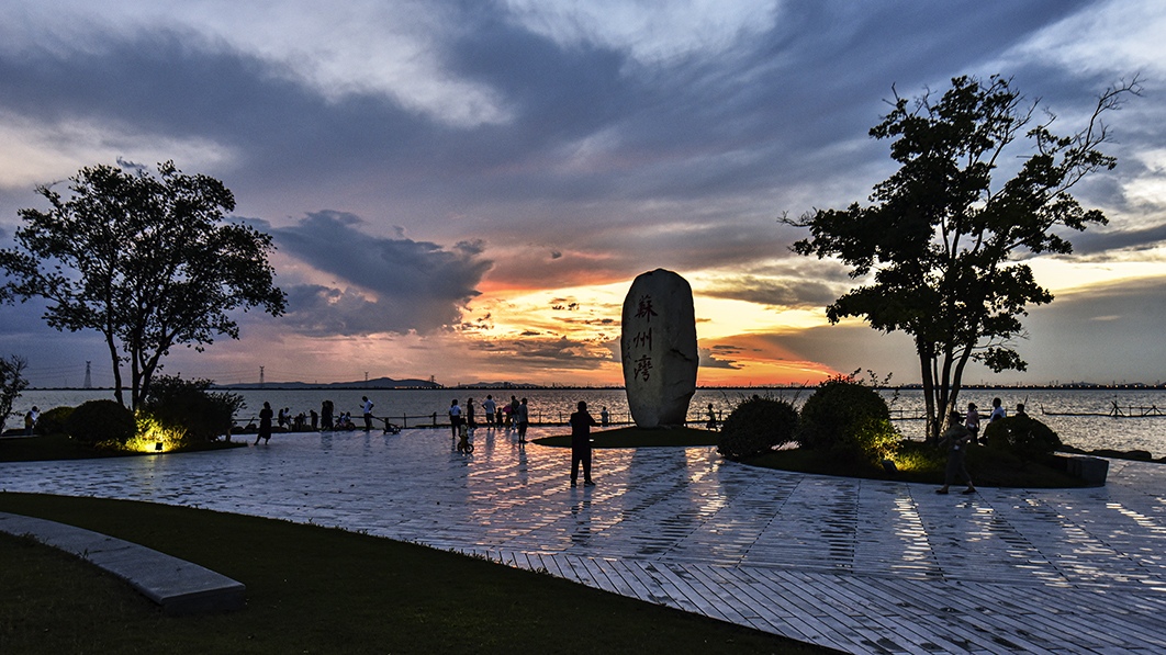 东太湖傍晚景色