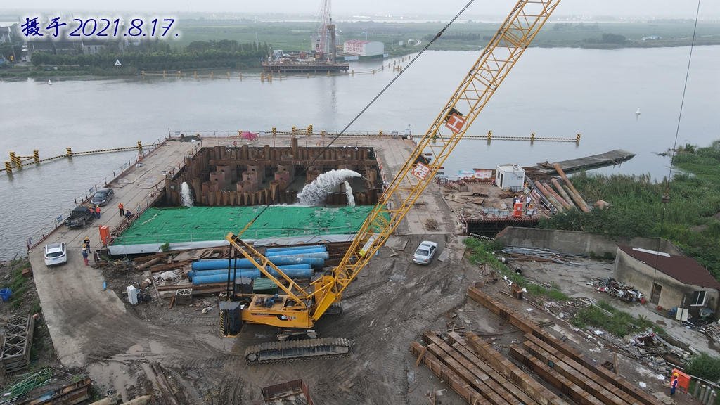 沪苏湖铁路跨太浦河大桥工程上