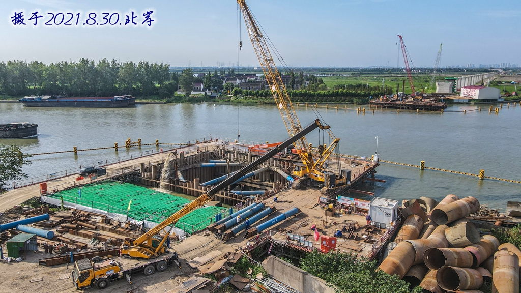 沪苏湖铁路跨太浦河大桥工程上