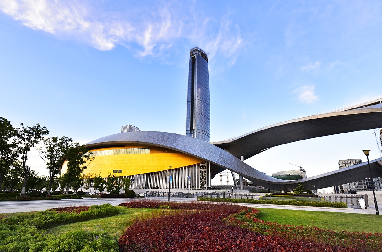 看看苏州湾夜景