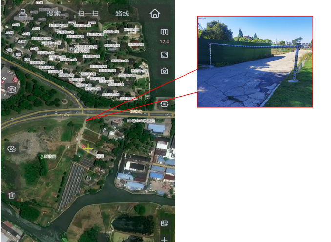 限高杆地理位置02