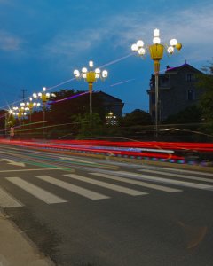 黄家溪公路夜景