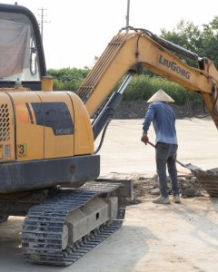 铺路人(组照10片）---盛泽镇庄平村道路修建记录