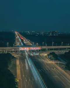 江城大道与吴江大道叉口夜景