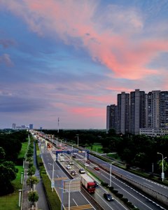 天际霞光