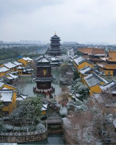 雪后圆通寺